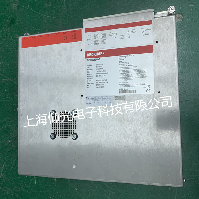 倍福工控机触摸屏维修G6240-1052-0040上电无反应故障修理